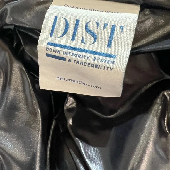 Moncler Kita Logo Print Nylon Vest Black Sm 1 - Picture 10 of 14